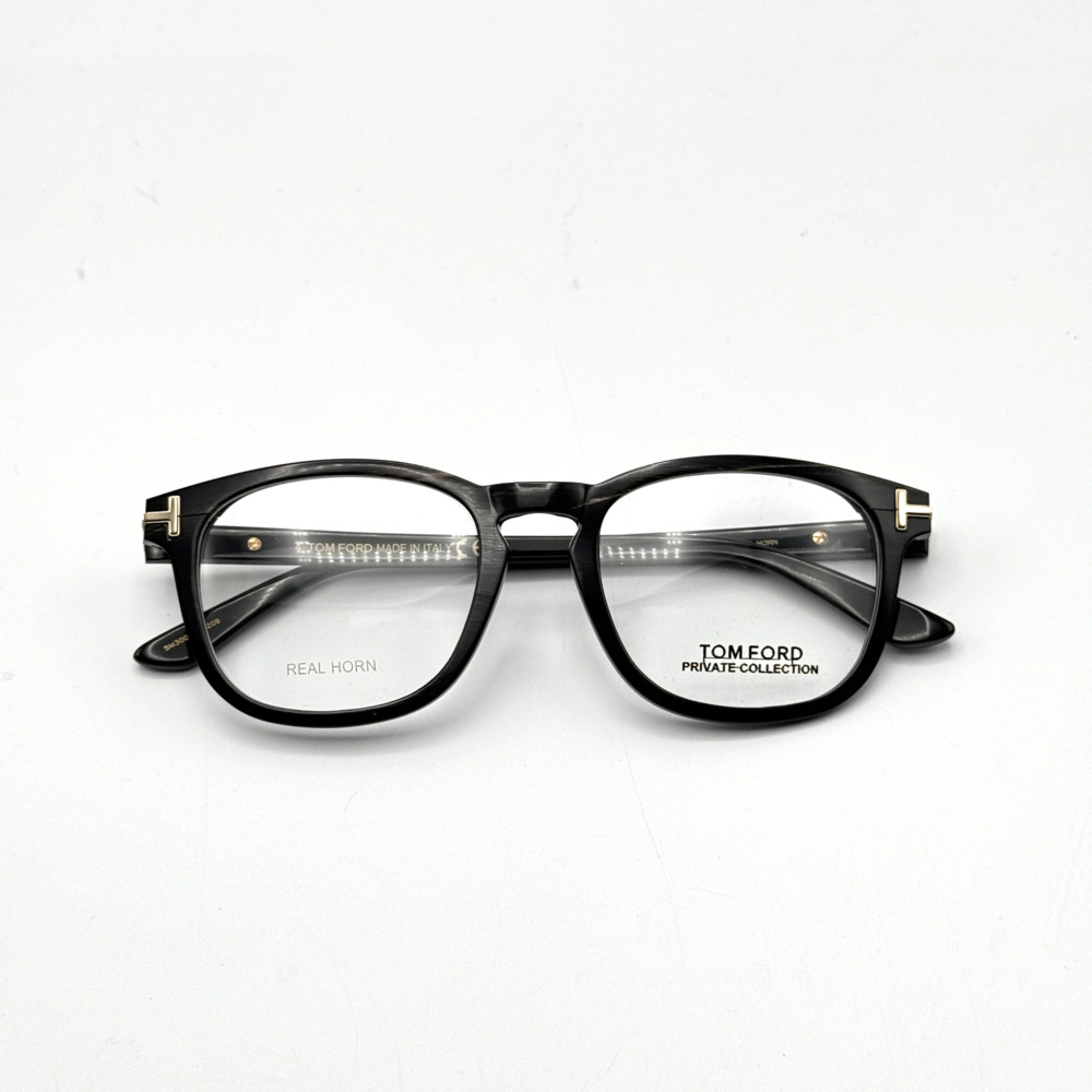 Tom Ford Eyeglasses Frame TF5849-P 063 Private Black Horn Square 50-20-145